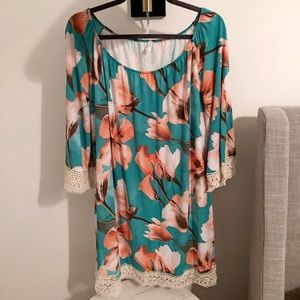 Pink Blush Maternity Floral Dress